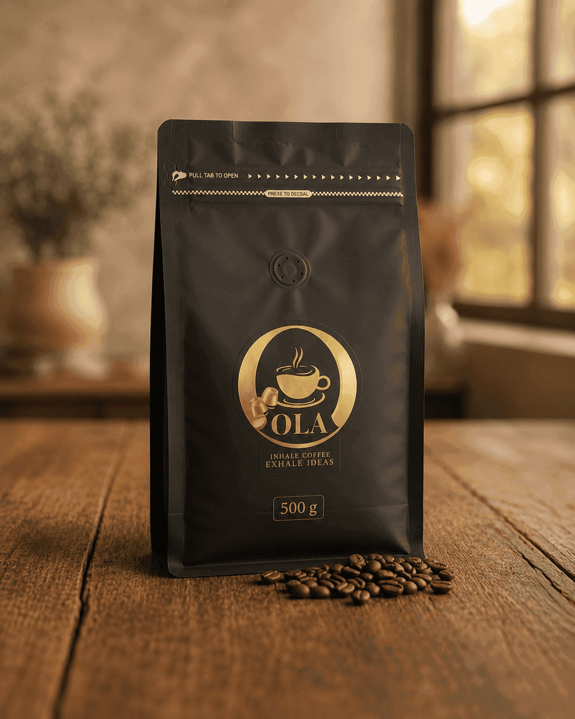 OLAs Coffee Beans Grinding Setup